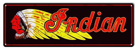 Indian Motorcycle Reproduction Garage Art Metal Sign 6x18 in 2021 | Garage art, Metal signs ...