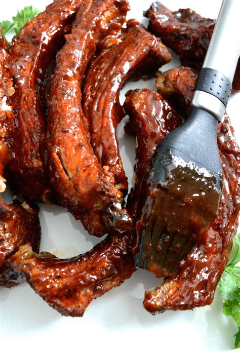 Spicy Barbecued Ribs With Homemade Sweet BBQ Sauce