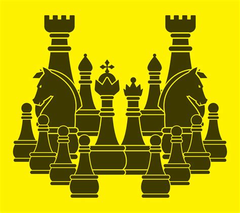 Chess Set Silhouette 2004871 Vector Art at Vecteezy