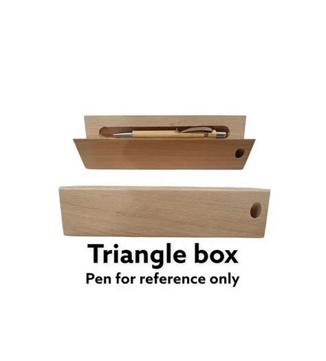 Polished Natural Wood Wooden Pen Box at ₹ 40/piece in Mumbai | ID: 26607533448