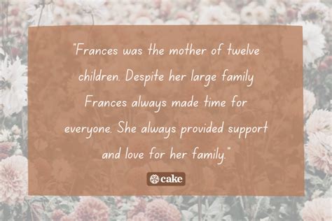 12 Sample Obituaries for Mothers & Grandmothers | Cake Blog