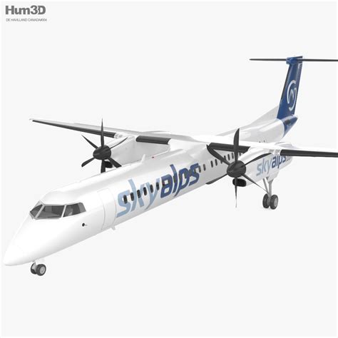 3D model of De Havilland Canada DHC 8-400 | De havilland, 3d model, Dhc