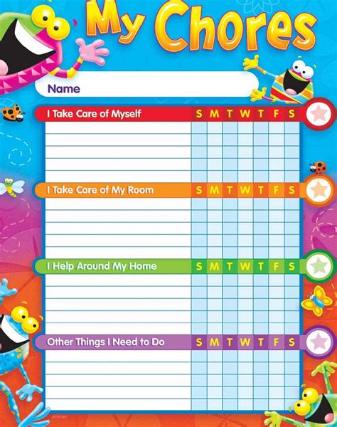 Chore Reward Chart for Kids | Educative Printable