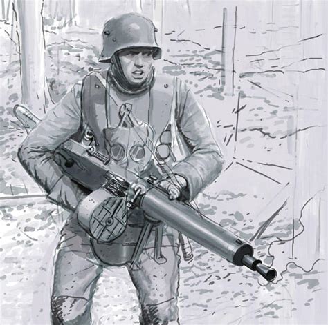 german machine gunner ww1 by JesusFood on DeviantArt