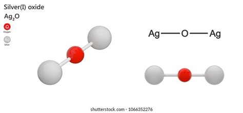 Silveri Oxide Chemical Compound Formula Ag2o Stock Illustration ...