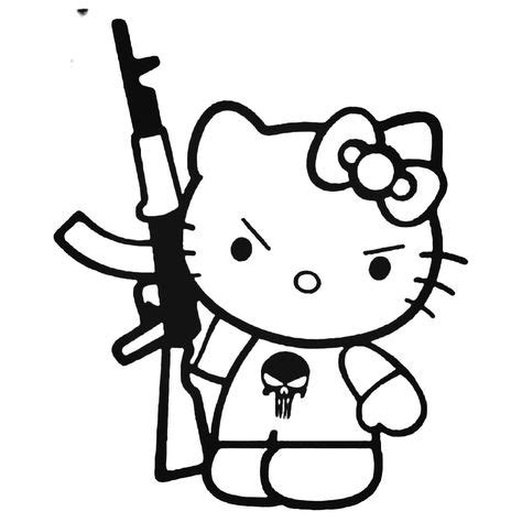 Hello Kitty Middle Finger Wallpaper