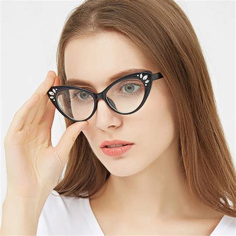 Fashion Cat Eye Reading Eyeglasses Optical Glasses Frames 2018 ...