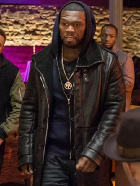 50 Cent Power Series Shearling Leather Jacket | Universal Jacket