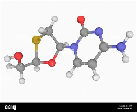 Lamivudine drug molecule Stock Photo - Alamy