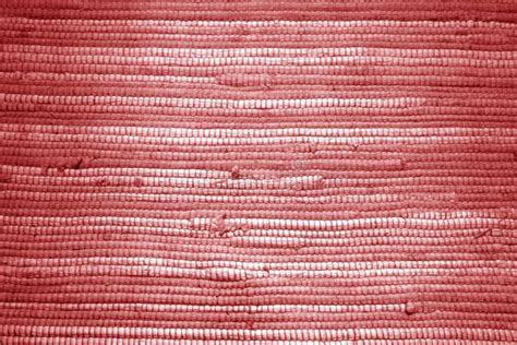 Handmade Rag Carpet Texture in Red Tone Stock Image - Image of craft ...