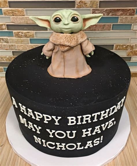 Baby Yoda Birthday Cake - Movie Wallpaper