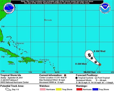 Tropical Storm Ida 2015: Where's Ida headed? - al.com