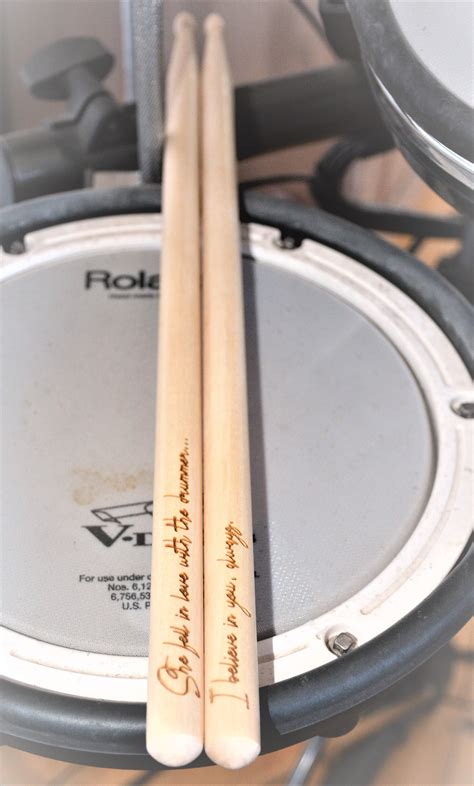 Custom Engraved Drum Sticks | Custom engraving, Custom drumsticks, Unique custom gifts