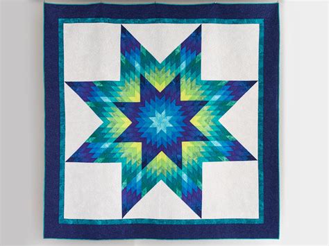 Slice of Pi Quilts: Glowing Lone Star Quilt