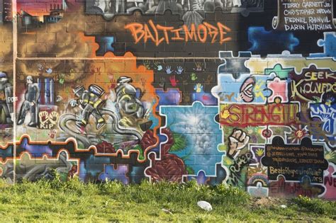 Baltimore graffiti on street free image download