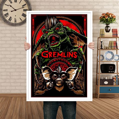 Gremlins Poster Movie Poster Art Home Decor Bedroom Poster | Etsy