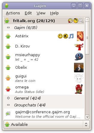 Gajim - full featured and easy to use XMPP client - LinuxLinks