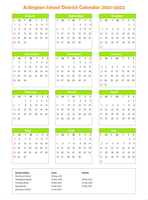 Arlington Isd Calendar 2022 - August Calendar 2022