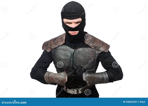 Funny ninja isolated stock image. Image of comic, funny - 45062339