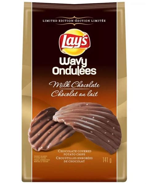 Chocolate-Covered Potato Chips : Lays Wavy Milk Chocolate | Chocolate covered potato chips ...