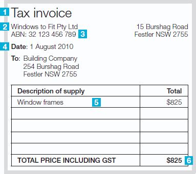 Invoice Template Australia Abn | invoice example