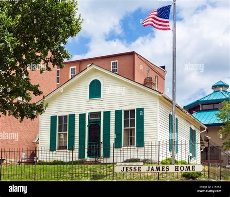 The Jesse James Home Museum, where the outlaw Jesse James was shot in ...