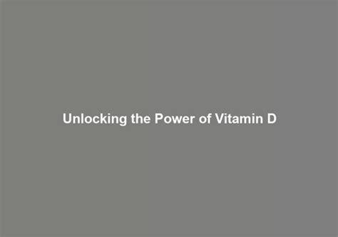 Vitamin D – Real Health Labs – Real Health Advice Based On The Latest Research
