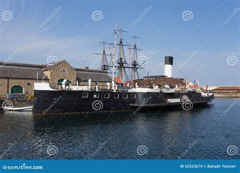 Paddle Boat stock photo. Image of harbour, vessel, paddle - 52523674