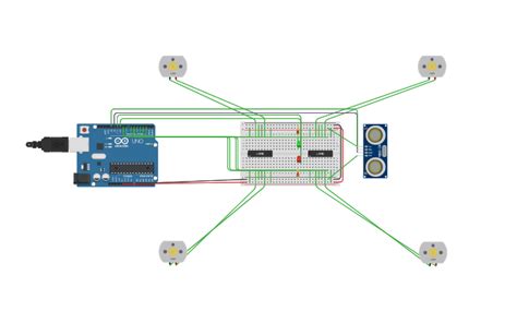 Circuit design Circuito para drone - Tinkercad