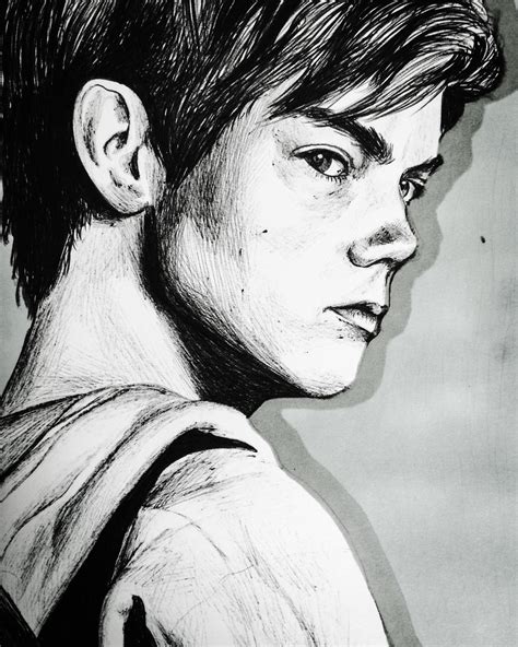 Thomas Brodie-Sangster portrait by rgulbis23 on DeviantArt