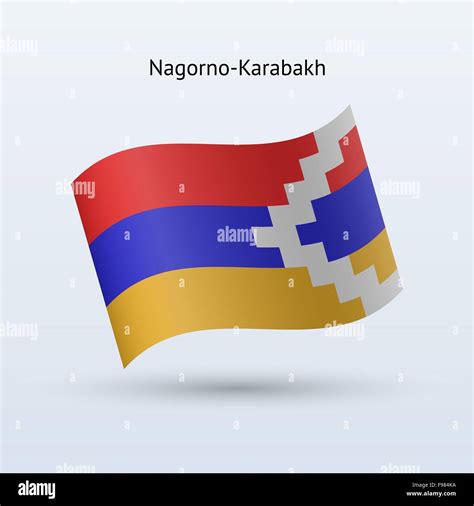 Nagorno-Karabakh flag waving form Stock Vector Image & Art - Alamy