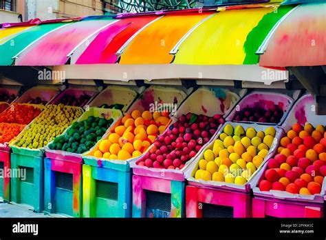 market stall at street food Stock Photo - Alamy