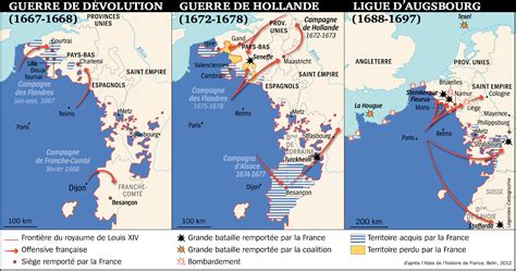 Carte : guerres de Louis XIV (1667-1697) | lhistoire.fr