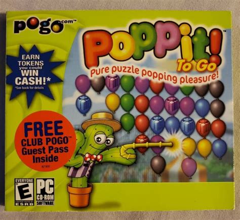 Poppit To Go PC CD-ROM 2004 windows ea pogo balloon popping puzzle action game | eBay