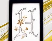 Items similar to monogram H, wall letters, nursery letter, decorative ...