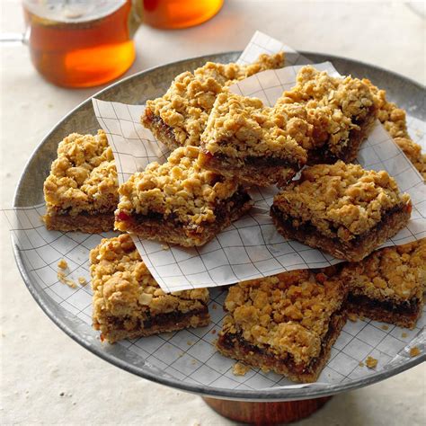 Date Oatmeal Bars Recipe | Taste of Home