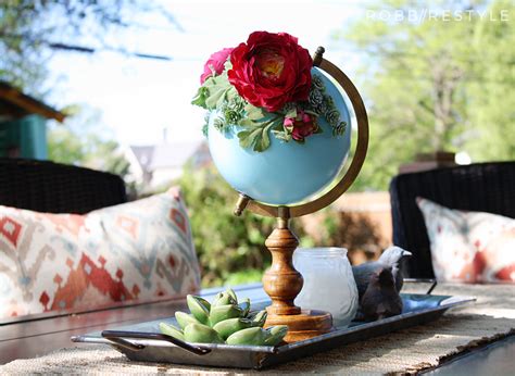 DIY Flower Garden Globe | Robb Restyle