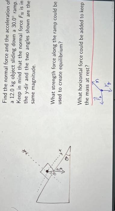 Solved Find the normal force and the acceleration of a 12.0 | Chegg.com