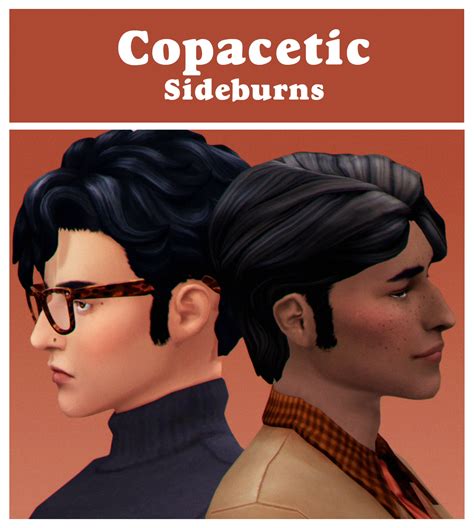 Copacetic Sideburns | Simulation Cowboy | Sims hair, Sims 4 hair male, The sims 4 skin