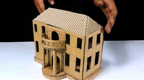 How To Make Modern Cardboard House - Building Cardboard Mansion - YouTube