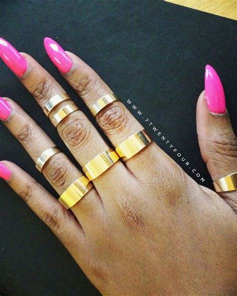 8 piece midi rings set | trendy urban jewelry | 7twentyfour.com