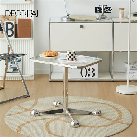 Nordic-tempered-glass-stainless-steel-lifting-coffee-table-modern-simple-ins-style-small ...