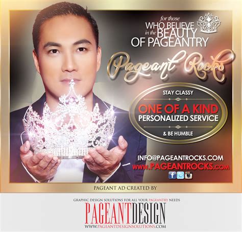 PAGEANT ROCKS Half Page Ad | We offer graphic design solutions for all your pageantry needs ...