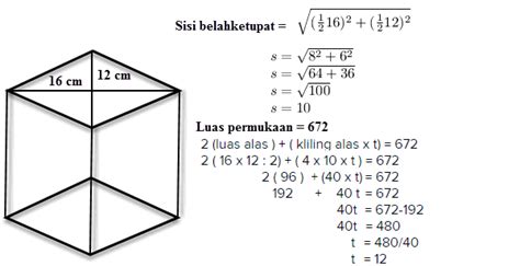 Cara Menghitung Luas Permukaan Prisma Tegak Segitiga - IMAGESEE