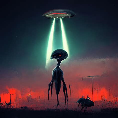 Alien Invasion 03 Digital Art by Matthias Hauser | Fine Art America