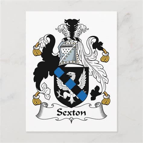 Sexton Family Crest Postcard | Zazzle