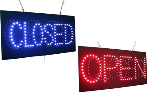 Open Closed Sign, Super Bright High Quality LED Open Sign, Store Sign ...