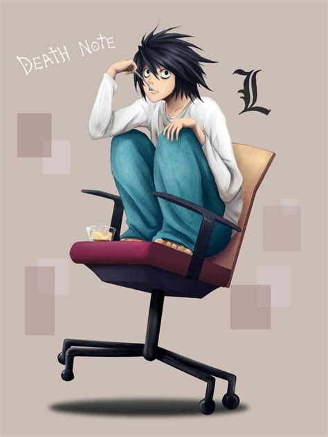 L Death Note Sitting