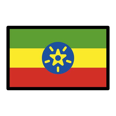 Ethiopia flag emoji clipart. Free download transparent .PNG | Creazilla