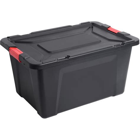 Ezy Storage Heavy Duty Storage Container 100L - Black | BIG W